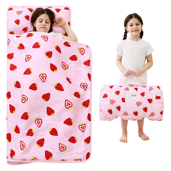 Cozy Comfort Nap Mat - Pink Strawberry