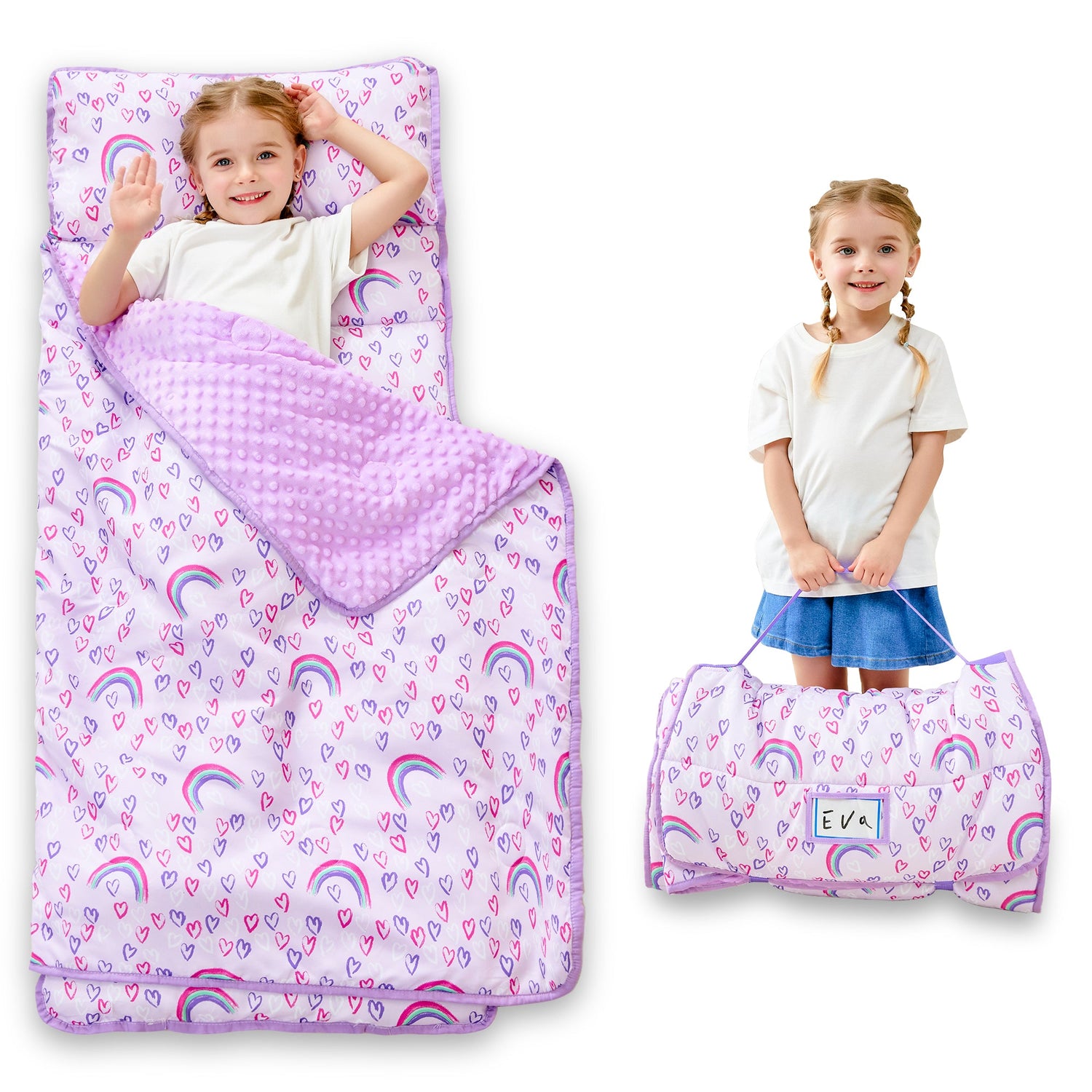 Cozy Comfort Nap Mat - Rainbow