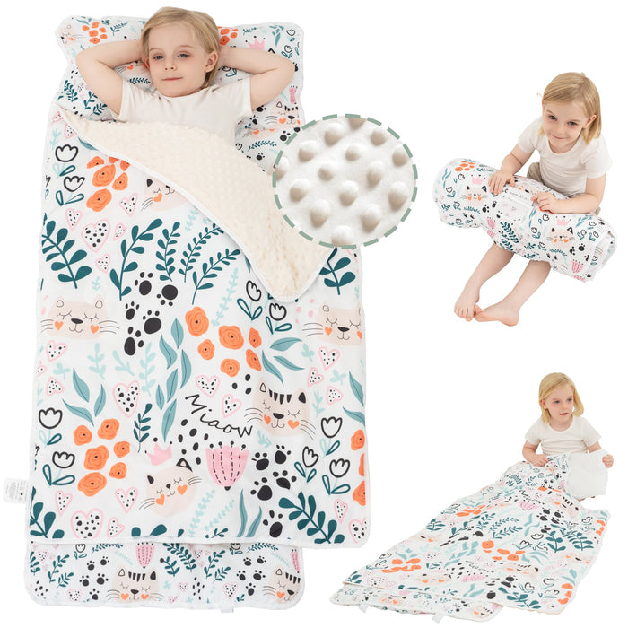 Cozy Comfort Nap Mat - Cute Cat