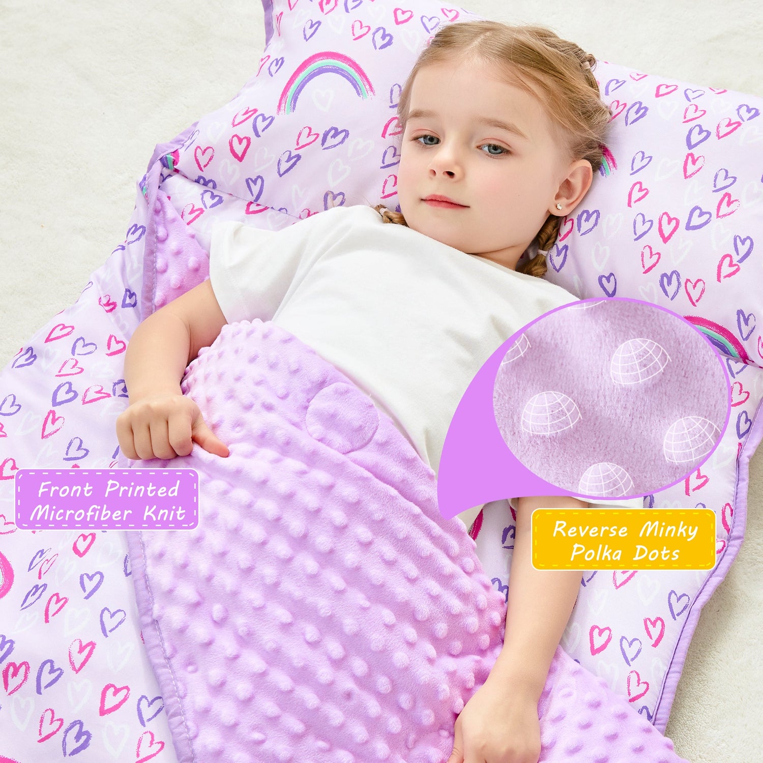 Cozy Comfort Nap Mat - Rainbow