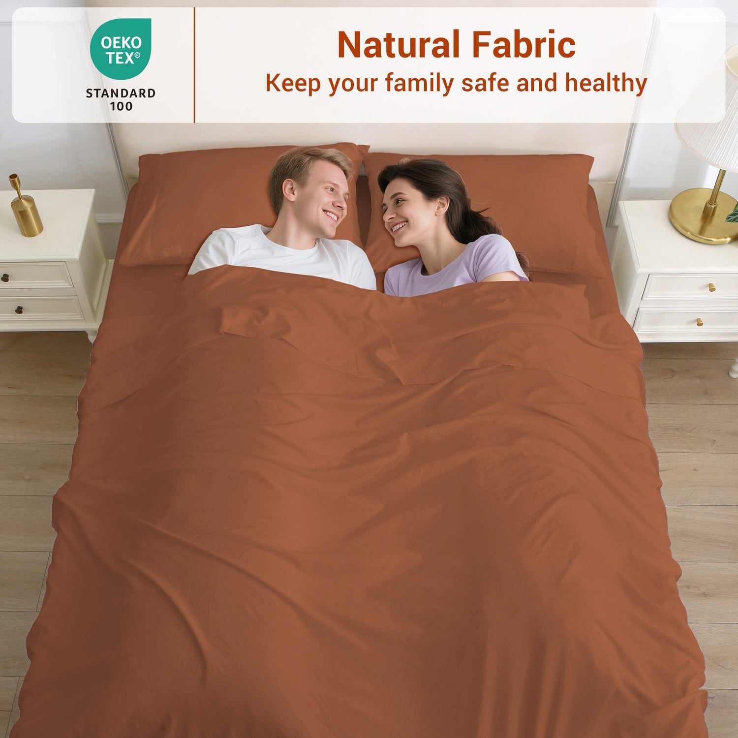 4-Piece Essential Sheet Set - Caramel image 2