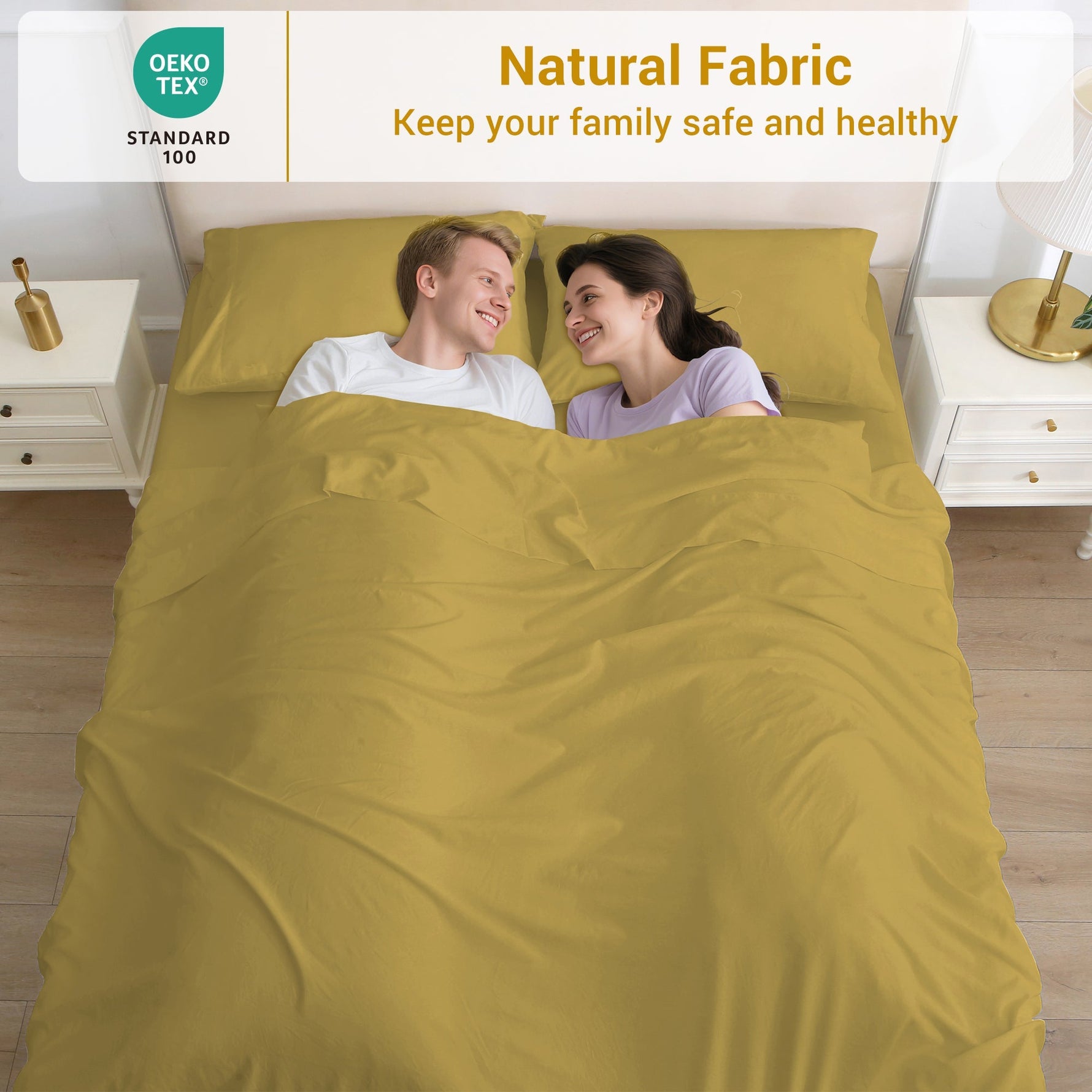 4-Piece Essential Sheet Set - Turmeric image 6
