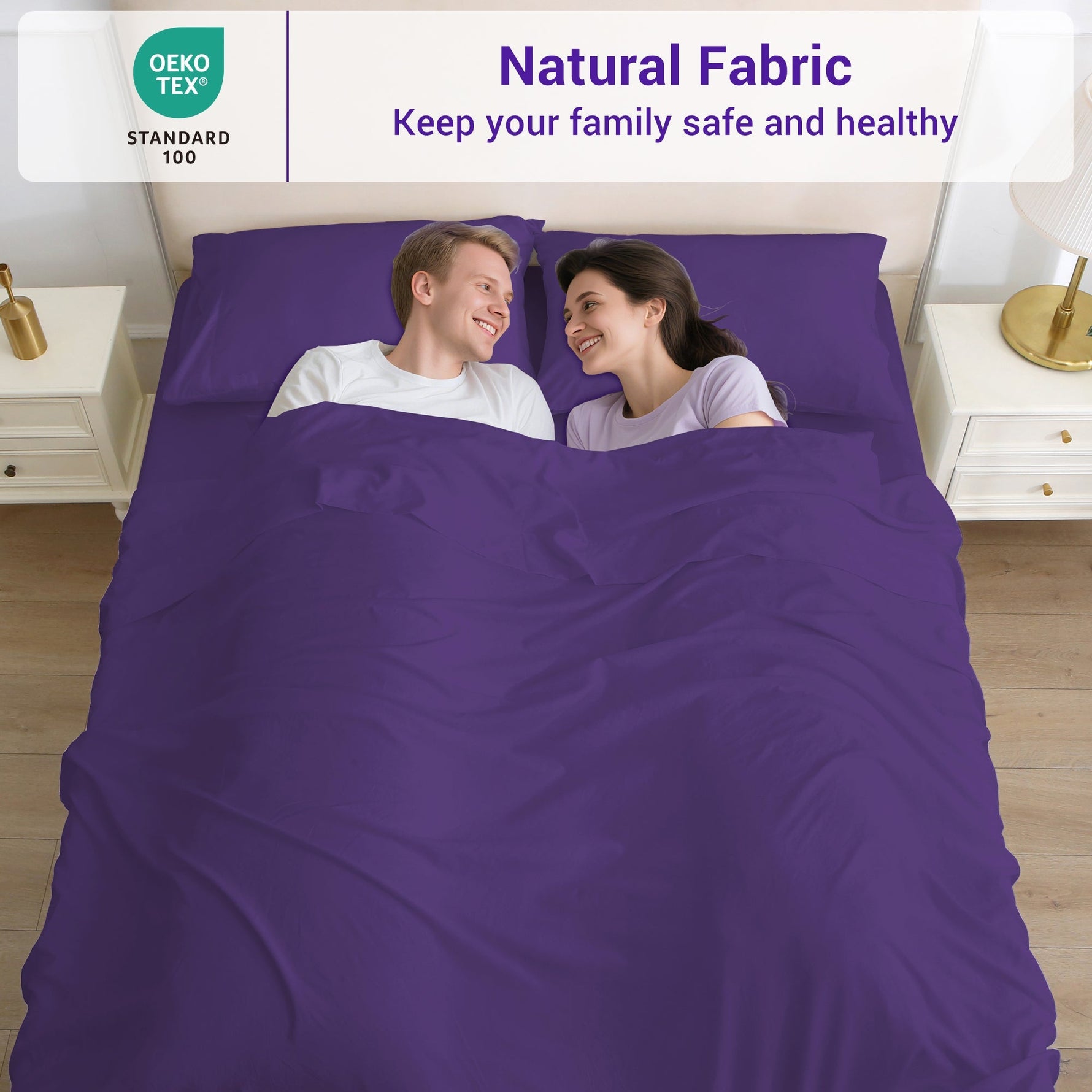 4-Piece Essential Sheet Set - Purple image 2
