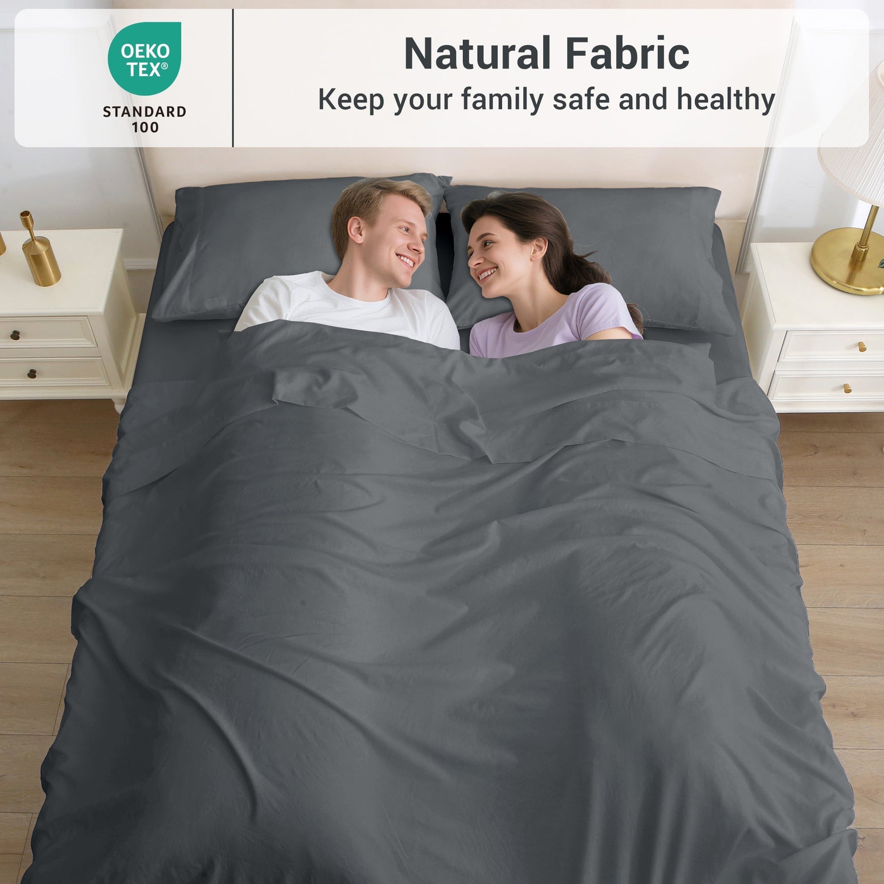 4-Piece Essential Sheet Set - Grey image 5