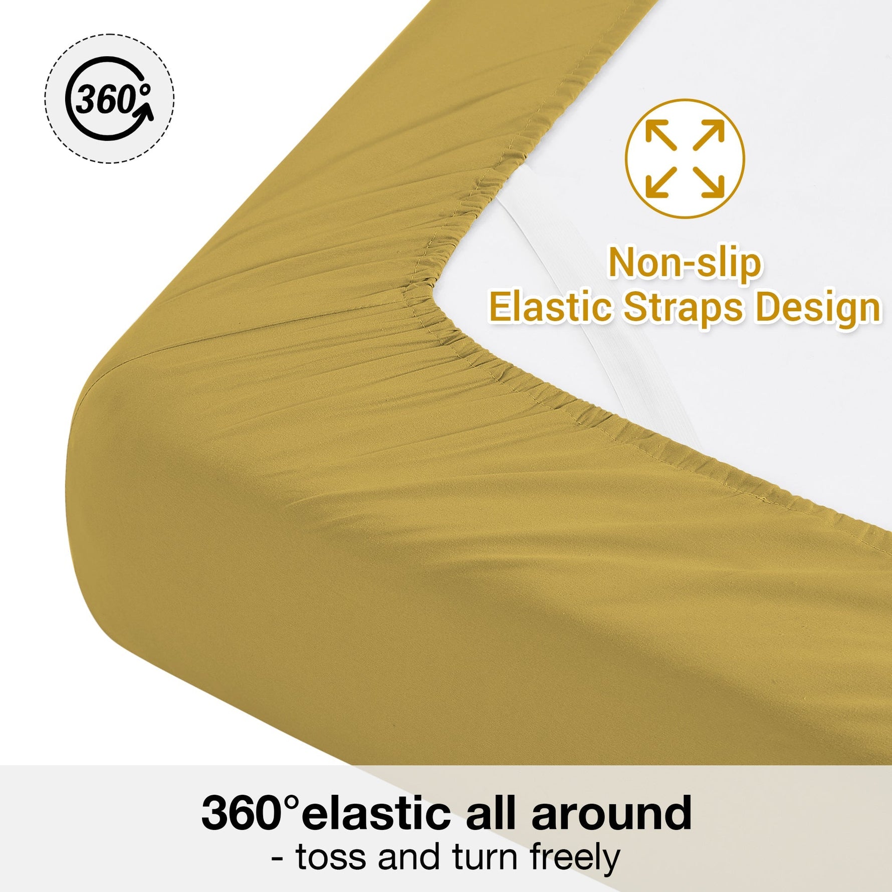4-Piece Essential Sheet Set - Turmeric image 7