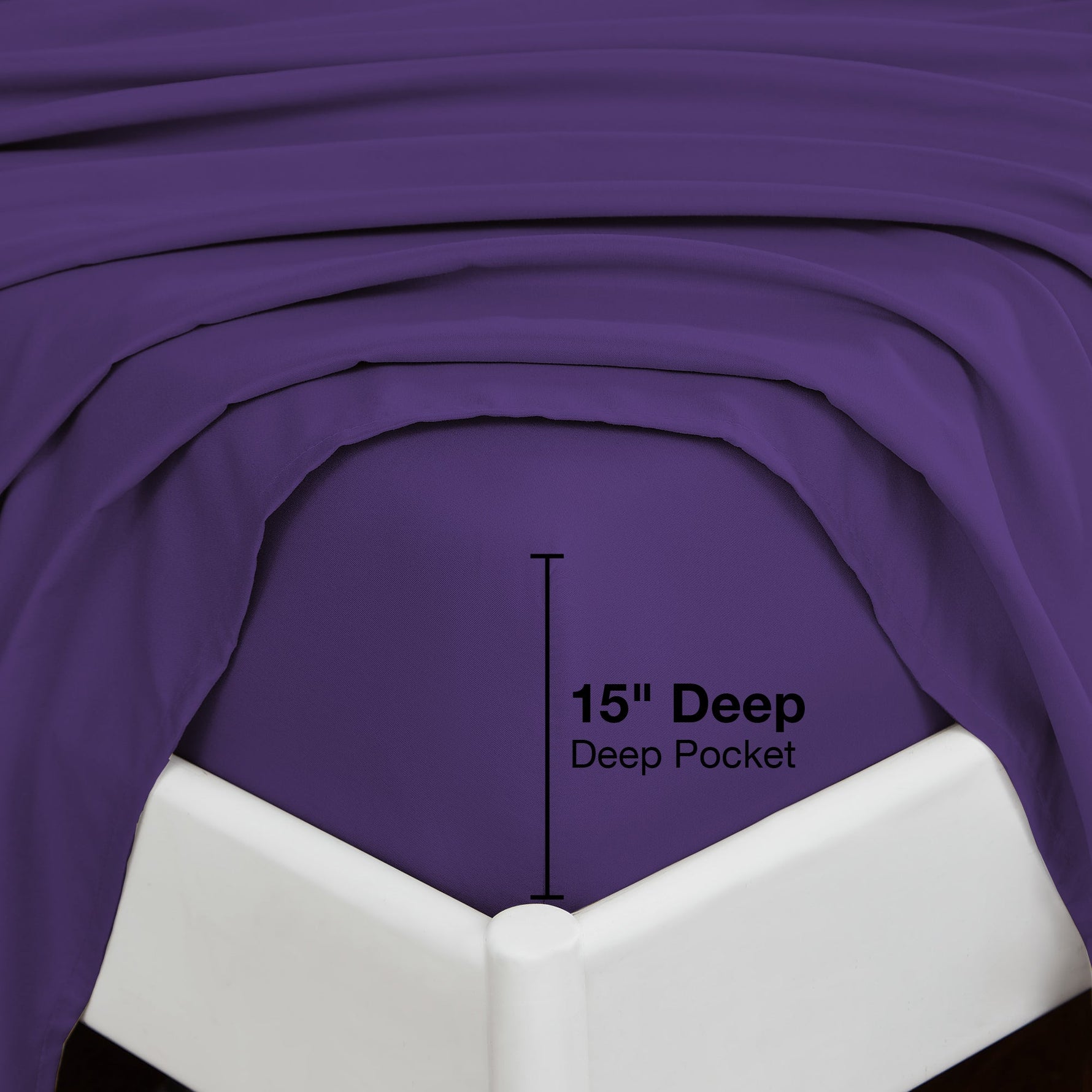 4-Piece Essential Sheet Set - Purple image 6