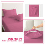 4-Piece Essential Sheet Set - Rose Red image 3