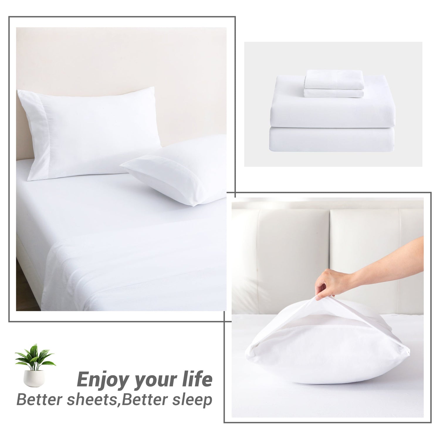 4-Piece Essential Sheet Set - White image 2