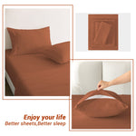 4-Piece Essential Sheet Set - Caramel image 1