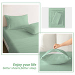 4-Piece Essential Sheet Set - Sage Green image 1