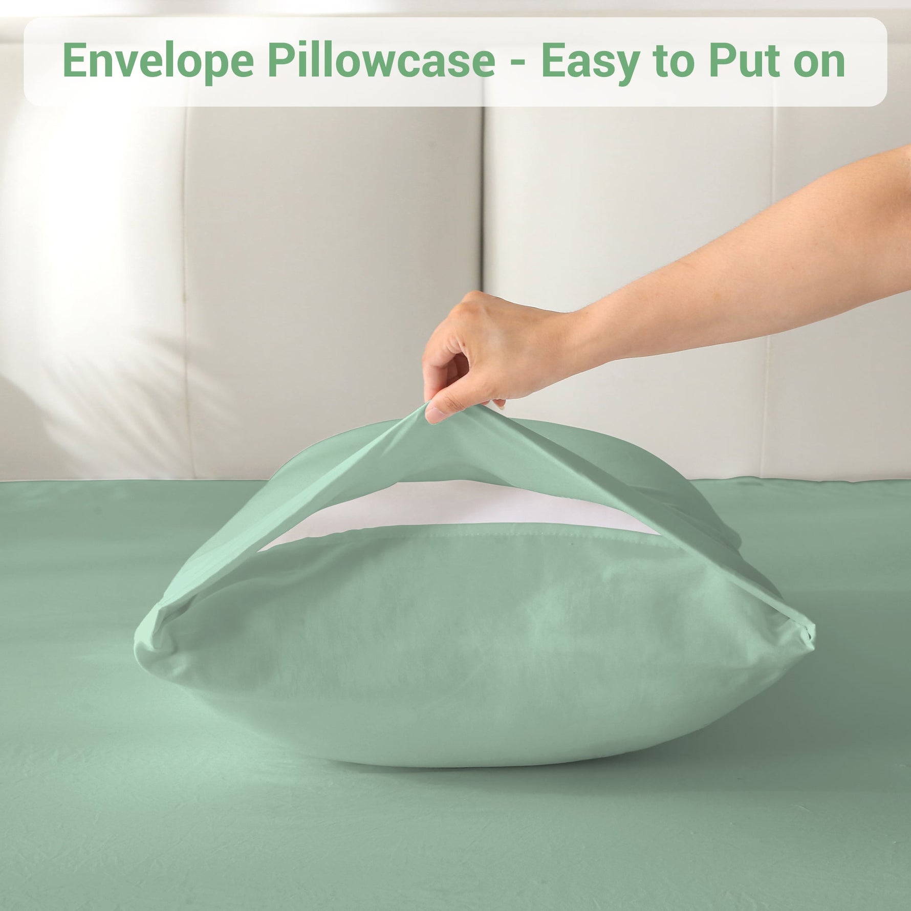 4-Piece Essential Sheet Set - Sage Green image 2