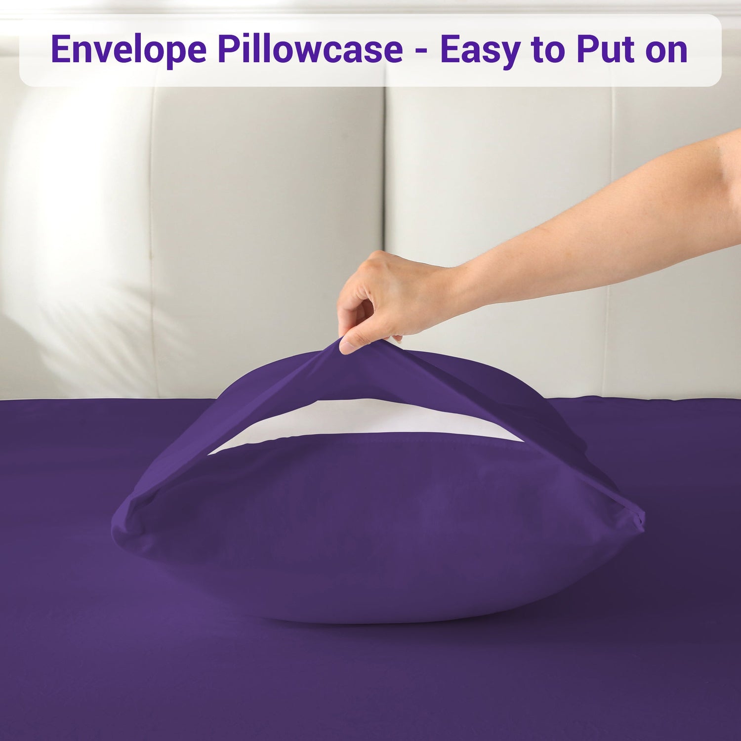 4-Piece Essential Sheet Set - Purple image 1
