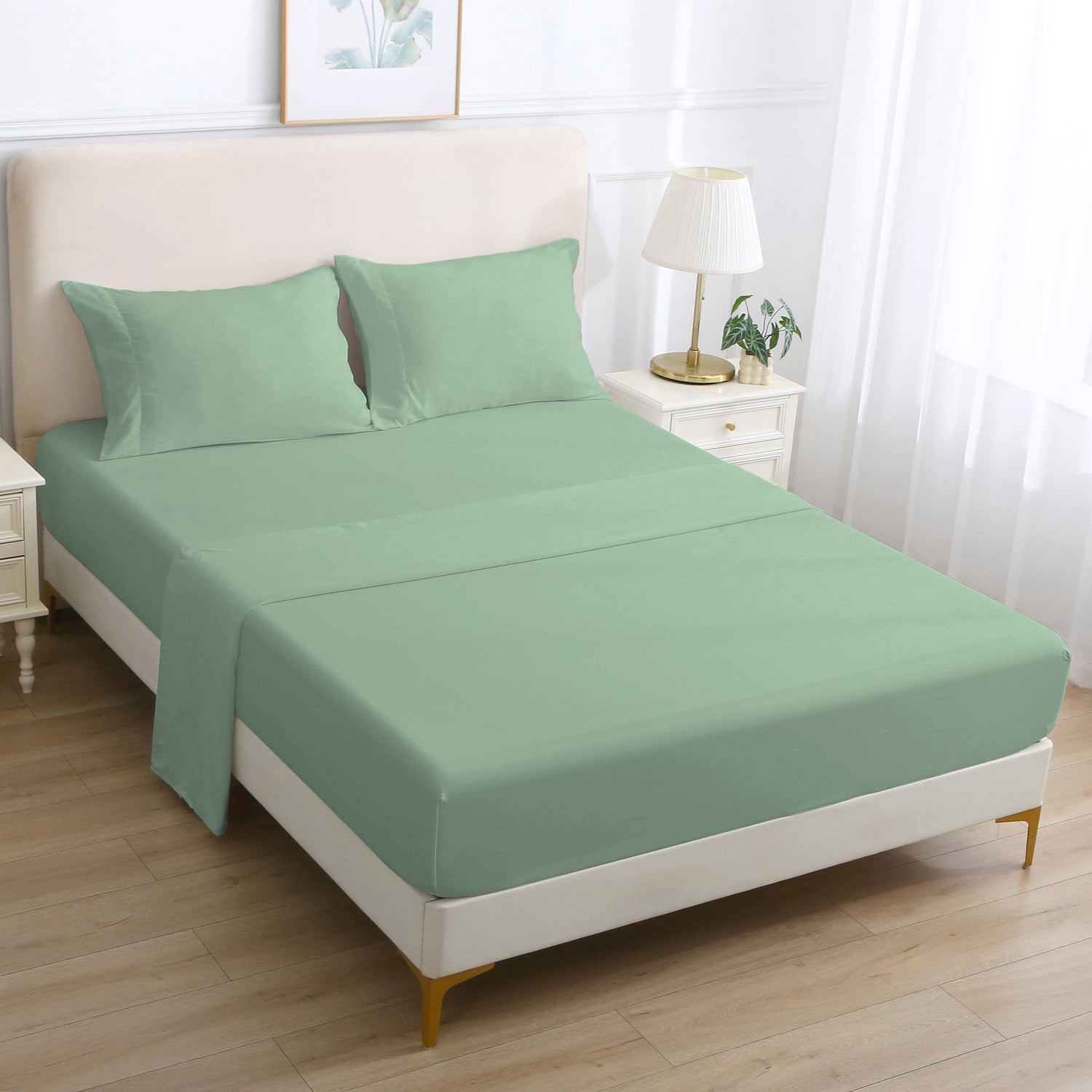 4-Piece Essential Sheet Set - Sage Green image 5