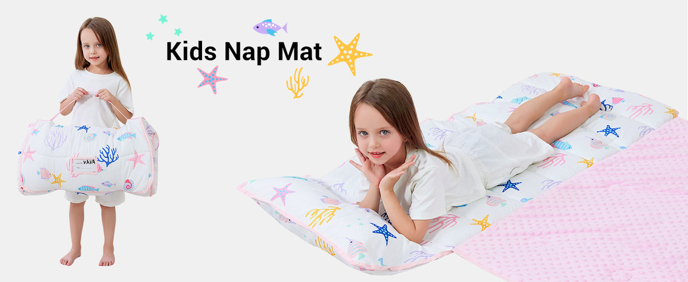 Cozy Comfort Nap Mat - White Mermaid detail image 1