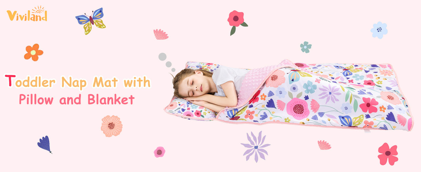 Cozy Comfort Nap Mat - Butterfly Garden detail image 1