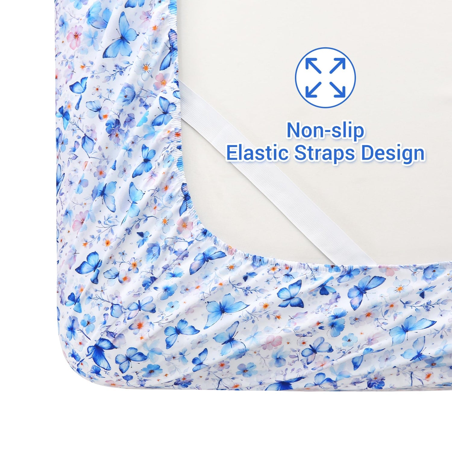 Ethereal Watercolor & Gradient Bloom 4-Piece Bed Sheet Set