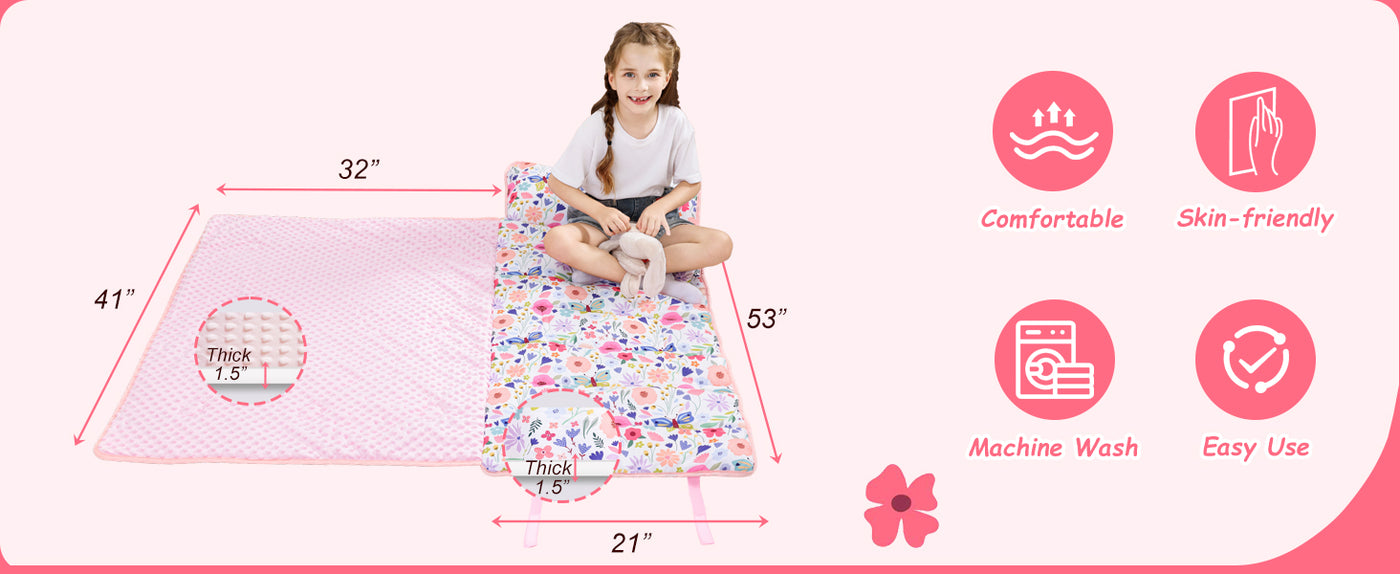 Cozy Comfort Nap Mat - Butterfly Garden detail image 2