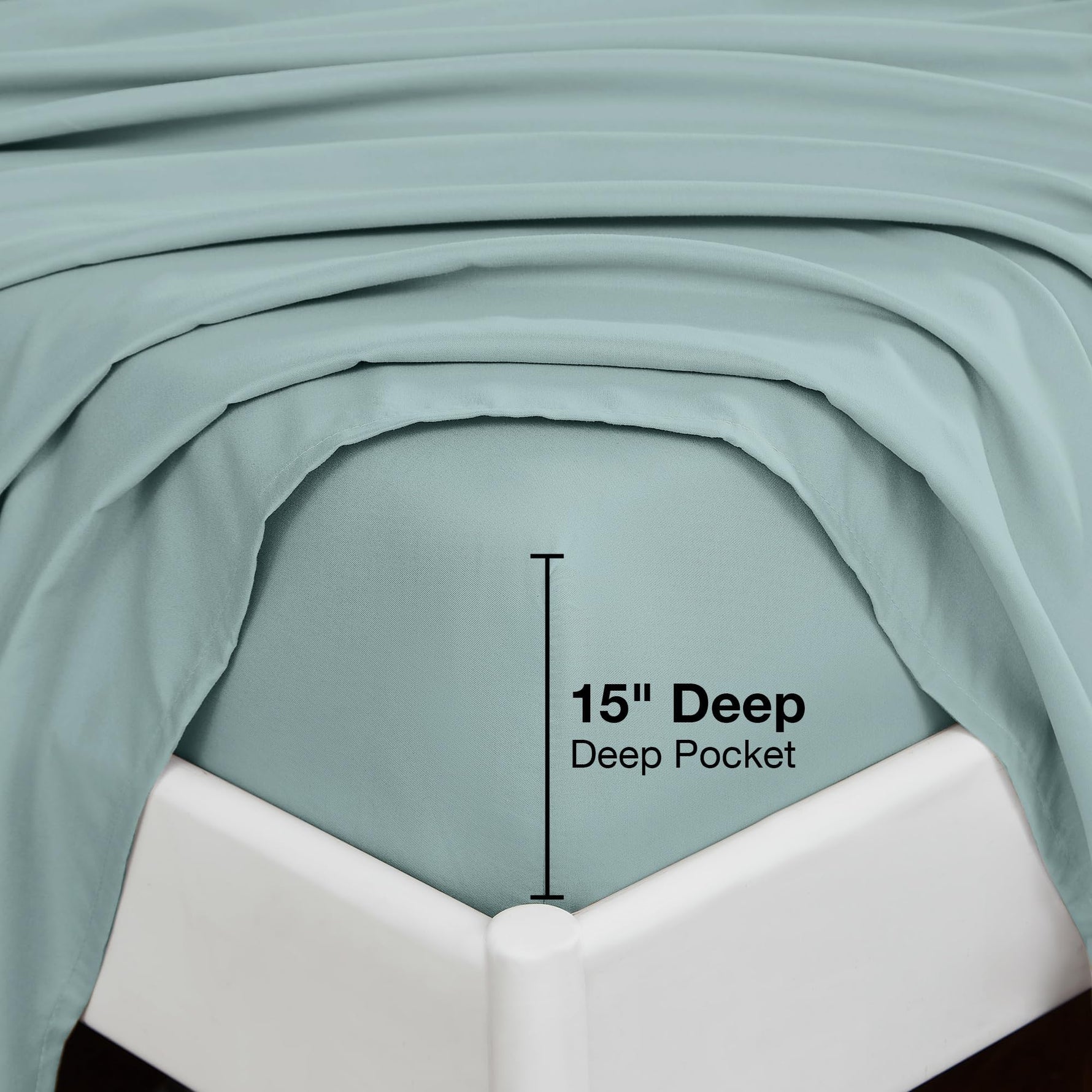 4-Piece Essential Sheet Set - Misty Sage image 12