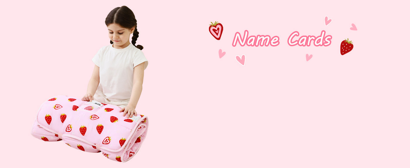 Cozy Comfort Nap Mat - Pink Strawberry detail image 4