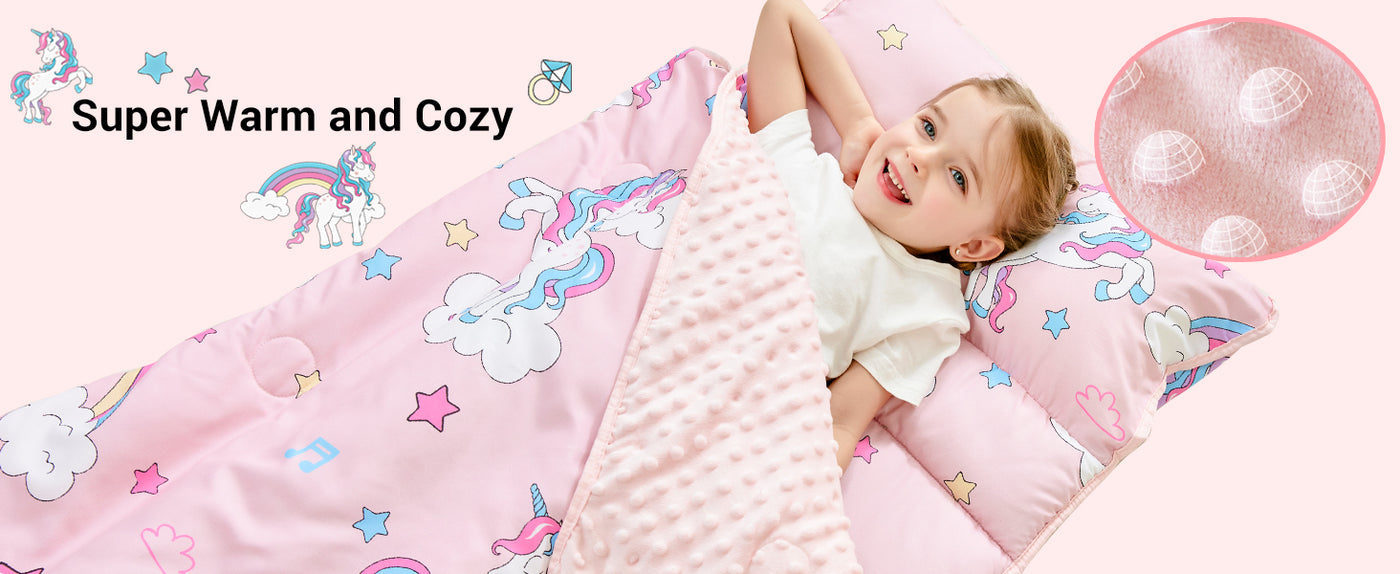 Cozy Comfort Nap Mat - Pink Unicorn detail image 2