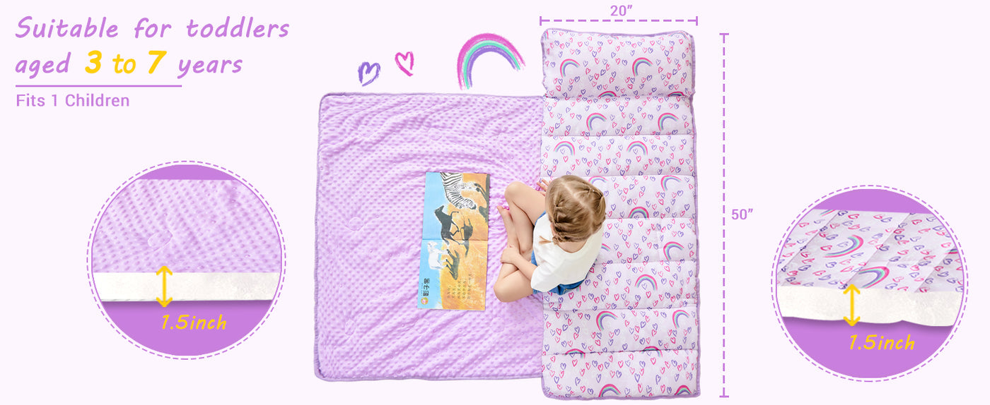 Cozy Comfort Nap Mat - Rainbow detail image 6