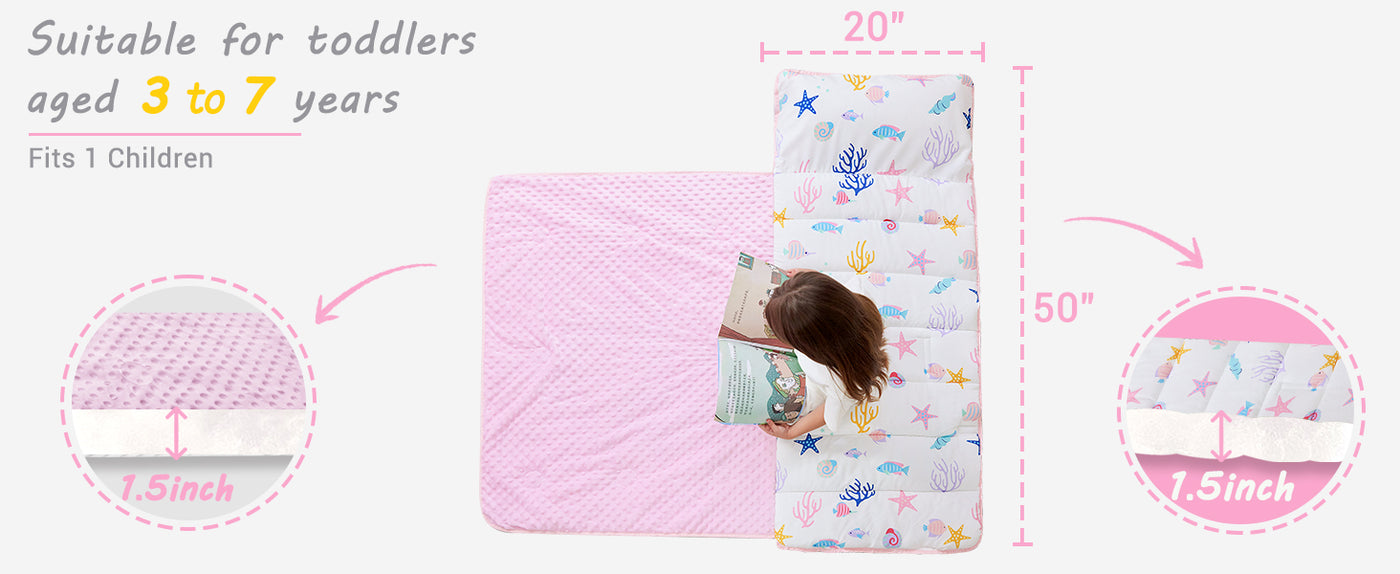Cozy Comfort Nap Mat - White Mermaid detail image 6