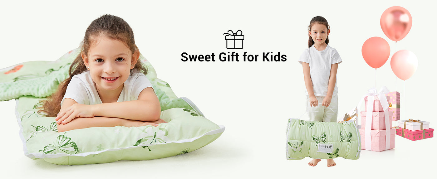 Cozy Comfort Nap Mat - Green Butterfly detail image 6
