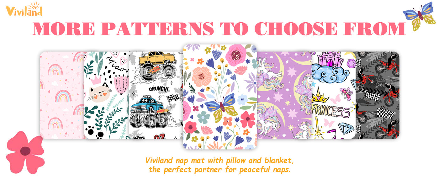 Cozy Comfort Nap Mat - Butterfly Garden detail image 7