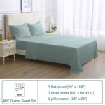 4-Piece Essential Sheet Set - Misty Sage image 8